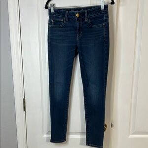 American Eagle Outfitters Blue Skinny Jeans Classic Fit